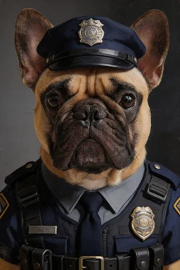 The Policeman portrait style