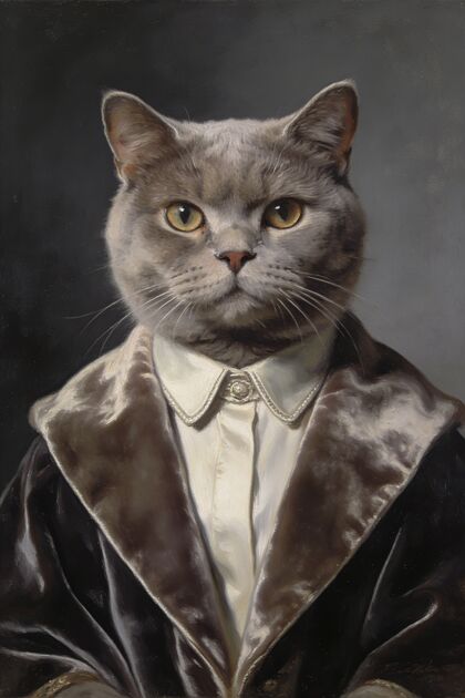 British Shorthair Portraits portrait example 2