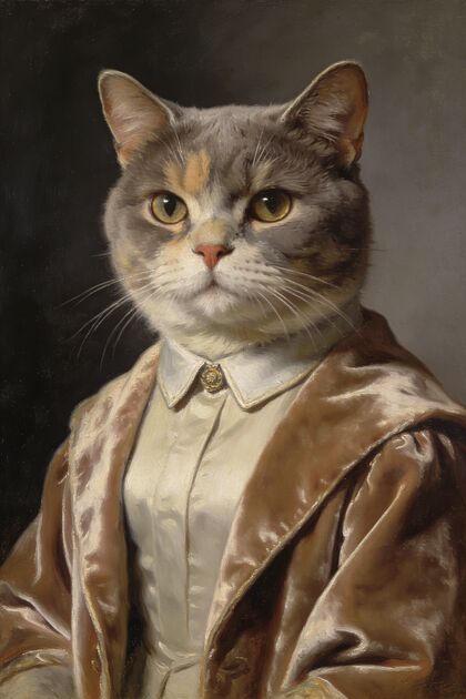 British Shorthair Portraits portrait example 4