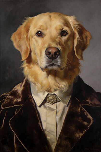 Golden Retriever Portraits portrait example 2