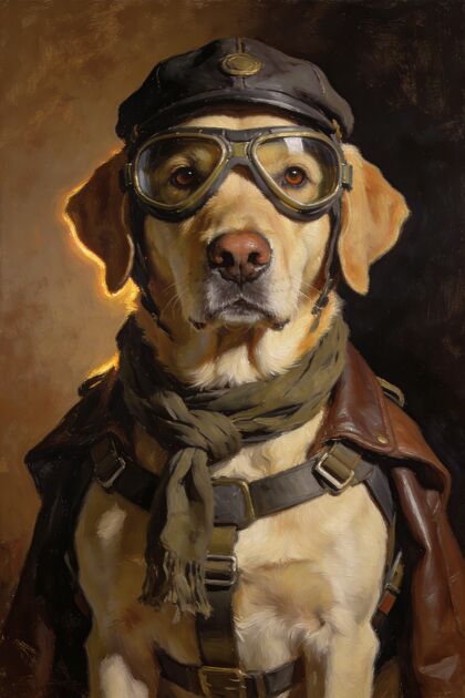 The Aviator portrait example 2