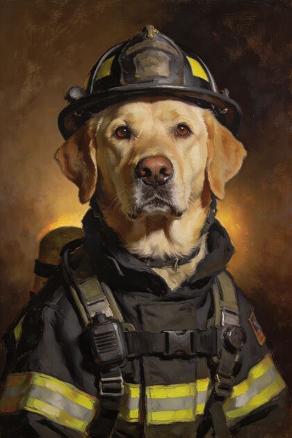 The Firefighter portrait example 2