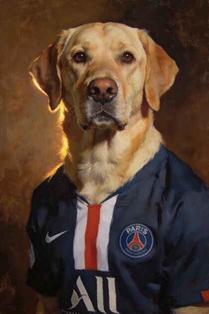 The Footballer portrait example 2