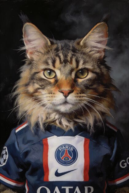 The Footballer portrait example 3