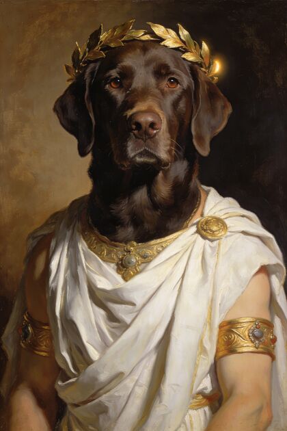 The Greek God portrait example 2