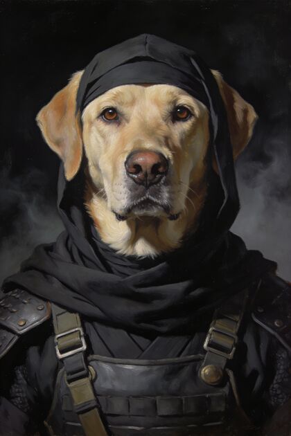 The Ninja portrait example 3