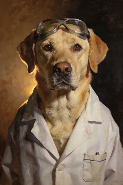 The Scientist portrait example 2